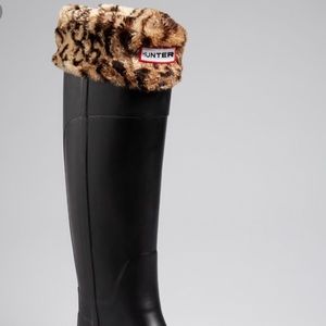 Leopard Hunter Welly Socks 